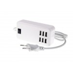 6 Port Multi USB HighQ Fast Charger for Samsung S3650 Corby Genio Touch - Maxbhi.com