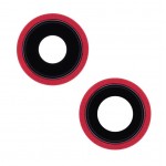 Camera Lens Glass With Frame For Apple Iphone 13 Red By - Maxbhi Com