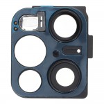 Camera Lens Glass With Frame For Oppo Find X3 Pro Black By - Maxbhi Com