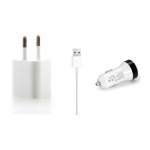 3 In 1 Charging Kit For Infinix Hot 9 With Wall Charger Car Charger Usb Data Cable - Maxbhi Com