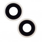 Camera Lens Glass With Frame For Apple Iphone 14 Plus White By - Maxbhi Com