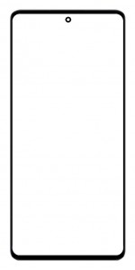 Replacement Front Glass For Infinix Note 12 Vip Black By - Maxbhi Com