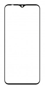Replacement Front Glass For Tecno Spark Go 2021 Black By - Maxbhi Com