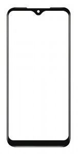 Replacement Front Glass For Nokia C12 Black By - Maxbhi Com