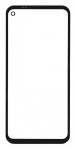 Replacement Front Glass For Cubot Kingkong 7 Black By - Maxbhi Com