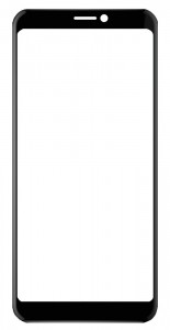 Replacement Front Glass For Yezz Max 2 Plus Blue By - Maxbhi Com