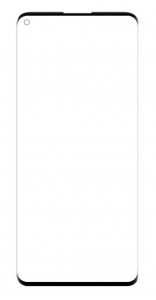 Replacement Front Glass For Oppo Find X3 Pro Black By - Maxbhi Com