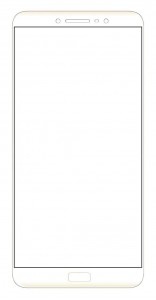 Replacement Front Glass For Maplin Map2max White By - Maxbhi Com