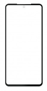 Replacement Front Glass For Samsung Galaxy M55s 5g Black By - Maxbhi Com