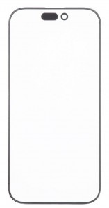 Replacement Front Glass For Apple Iphone 17 Black By - Maxbhi Com