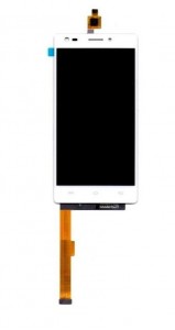 Lcd With Touch Screen For Lava V2 3gb White By - Maxbhi.com