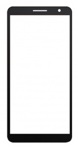 Replacement Front Glass For Tcl L7 Black By - Maxbhi Com