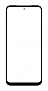 Replacement Front Glass For Nokia Xr21 White By - Maxbhi Com