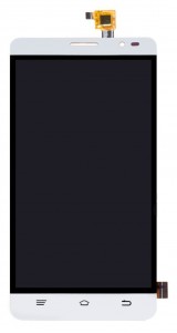 Lcd With Touch Screen For Intex Aqua Slice Ii White By - Maxbhi Com