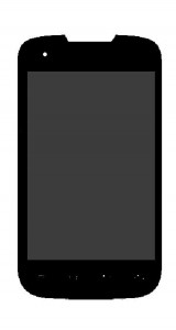 Lcd With Touch Screen For Intex Aqua 4.0 Black By - Maxbhi.com