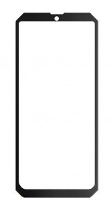 Replacement Front Glass For Blackview Bv8800 Black By - Maxbhi Com