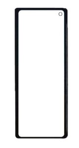 Replacement Front Glass For Xiaomi Mi Mix Fold Black By - Maxbhi Com
