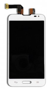 LCD with Touch Screen for LG L90 D405N - White