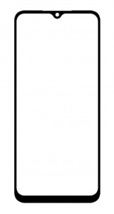 Replacement Front Glass For Lenovo A8 2020 Black By - Maxbhi Com