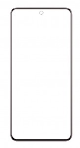 Replacement Front Glass For Vivo V50 Black By - Maxbhi Com