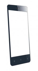 Replacement Front Glass For Zen Admire Alpha Black By - Maxbhi.com