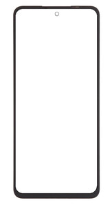 Replacement Front Glass For Realme V50s Black By - Maxbhi Com