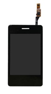 Lcd With Touch Screen For Lg T375 Cookie Smart Black By - Maxbhi.com