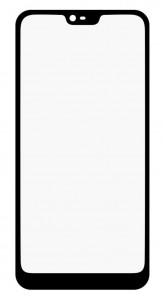 Replacement Front Glass For Nokia 6 1 Plus Black By - Maxbhi Com
