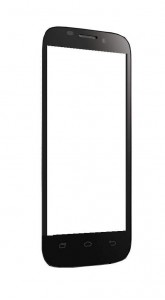 Replacement Front Glass For Infinix Race Bolt X450 Black By - Maxbhi.com