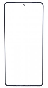 Replacement Front Glass For Lava Agni 2 5g Black By - Maxbhi Com