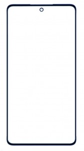 Replacement Front Glass For Samsung Galaxy M55 5g Black By - Maxbhi Com