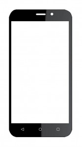 Replacement Front Glass For Yezz Liv 3 Lte Blue By - Maxbhi Com