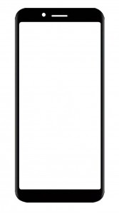 Replacement Front Glass For Blu Studio X5 Max White By - Maxbhi Com