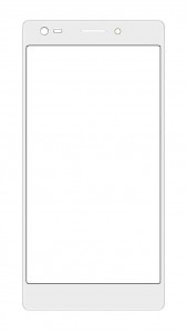 Touch Screen Digitizer For Lava Iris X5 4g White By - Maxbhi Com