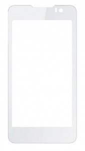 Replacement Front Glass For Micromax Canvas Blaze Hd White By - Maxbhi Com