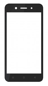 Replacement Front Glass For Itel A23 Pro Black By - Maxbhi Com