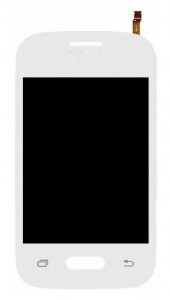 Lcd With Touch Screen For Samsung Smg110h White By - Maxbhi Com
