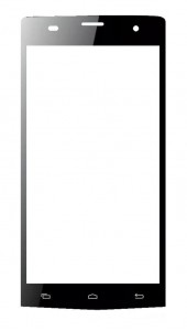 Replacement Front Glass For Hsl H2 Black By - Maxbhi.com