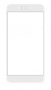 Replacement Front Glass For Blu R2 Lte White By - Maxbhi.com