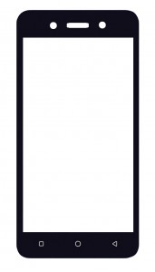 Replacement Front Glass For Itel A23s White By - Maxbhi Com