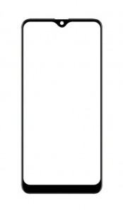 Replacement Front Glass For Panasonic Eluga Ray 610 Black By - Maxbhi Com