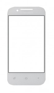 Replacement Front Glass For Zen 303 Quad Black By - Maxbhi.com