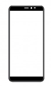 Replacement Front Glass For Blu J9l Black By - Maxbhi Com