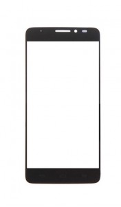 Replacement Front Glass For Alcatel One Touch Idol X Plus Black By - Maxbhi.com