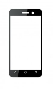 Replacement Front Glass For Reach Cogent Plus Black By - Maxbhi.com