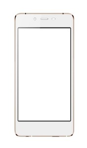 Replacement Front Glass For Micromax Canvas Sliver 5 White By - Maxbhi.com
