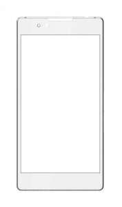 Replacement Front Glass For Coolpad Dazen X7 Black By - Maxbhi.com
