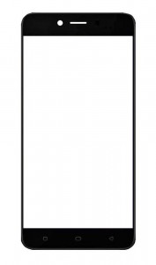 Replacement Front Glass For Oppo A71 2018 Black By - Maxbhi.com