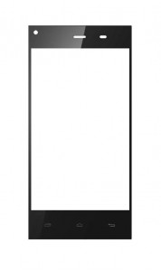 Replacement Front Glass For Xolo Q600s Black By - Maxbhi.com