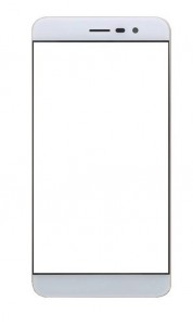 Replacement Front Glass For Kara Mega 4 White By - Maxbhi.com